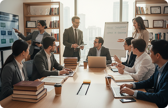 Docentes y equipo real